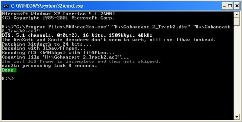 Fenetre MSDOS