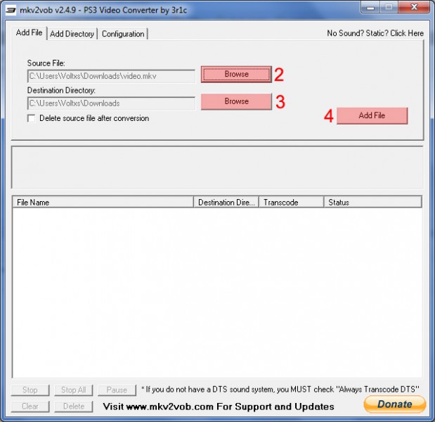 mkv2vob add file tutoriel